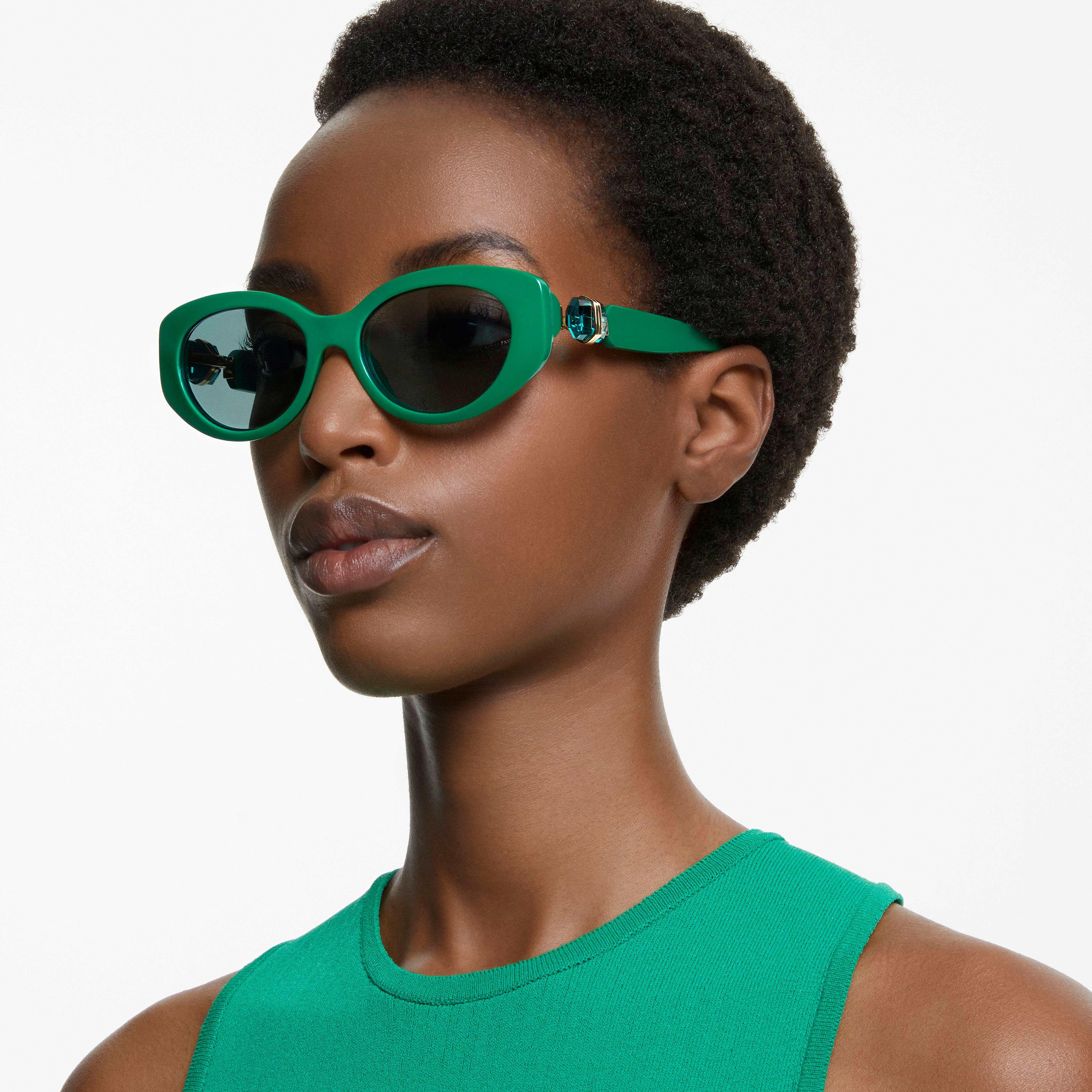 Buy Swarovski Sunglasses Cat eye shape SK6002EL Green