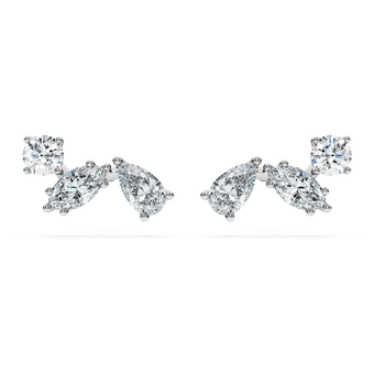 swarovski galaxy stud earrings  lab grown diamonds 0 5 ct tw  round shape  sterling silver