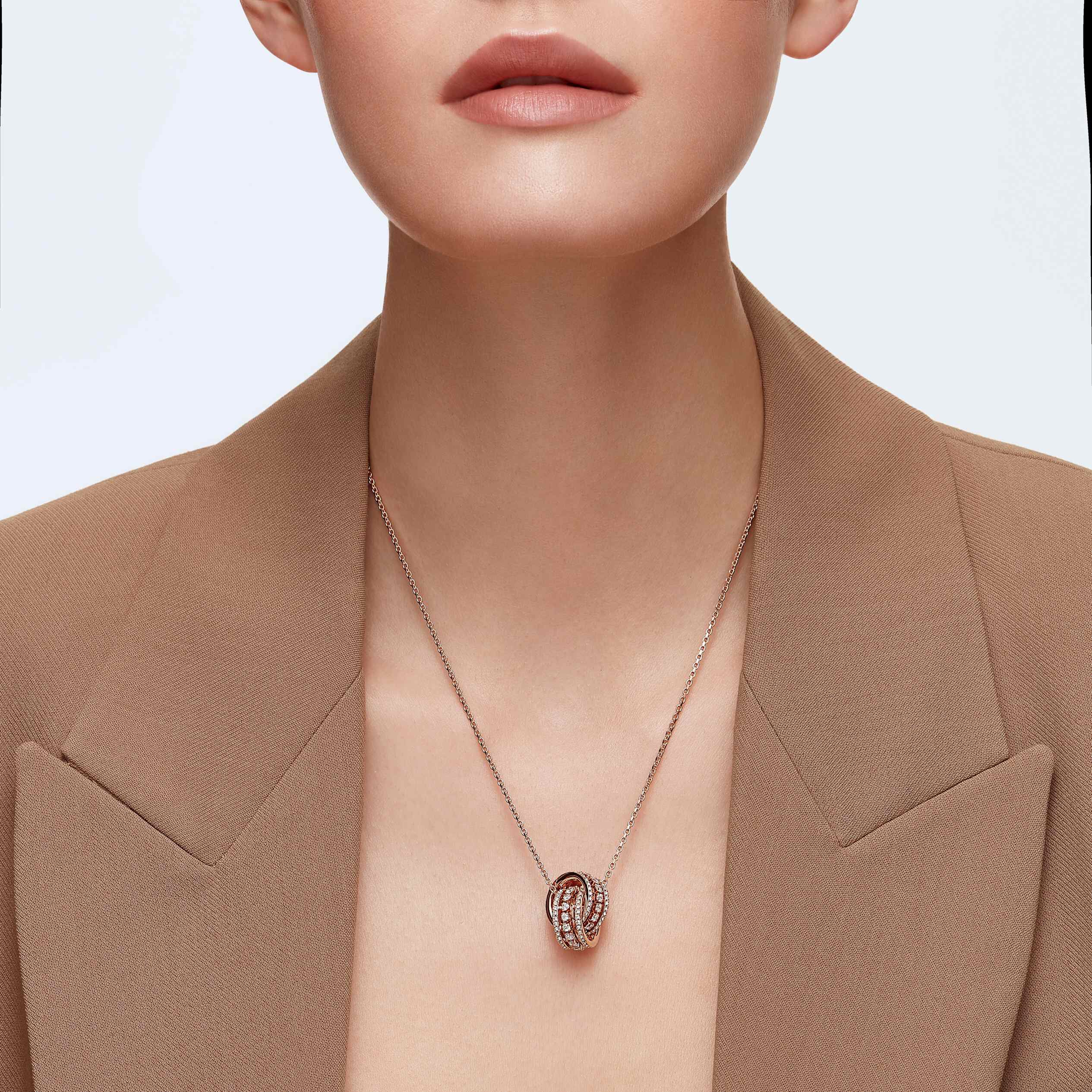 Buy Swarovski Further Pendant White Rose Gold Plating