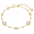 swarovski imber bracelet round cut white gold tone plated