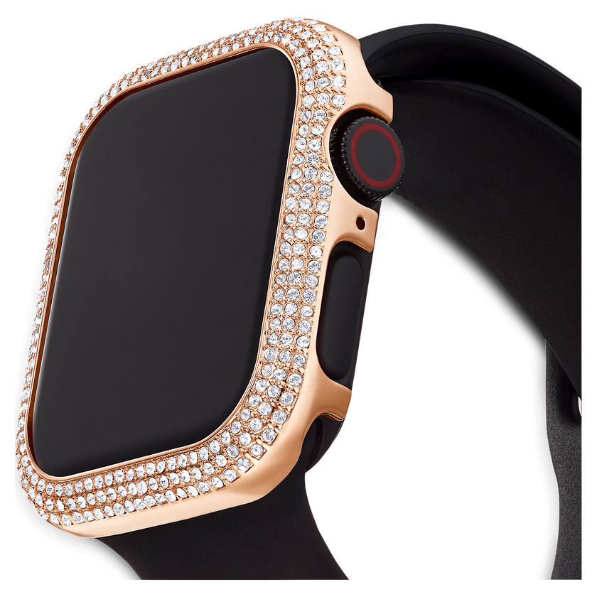 swarovski sparkling case  for apple watch  series 4   5  40 mm  rose gold tone
