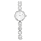 swarovski una angelic watch  crystal bracelet  silver tone  stainless steel