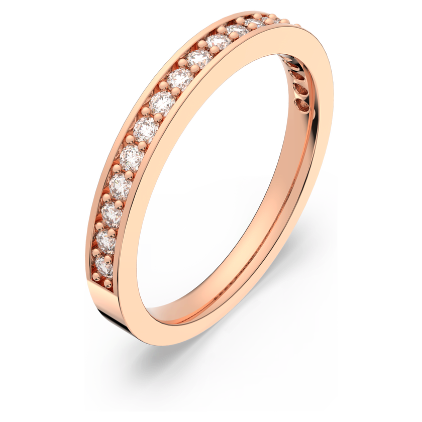 swarovski matrix ring  white  18k rose gold finish