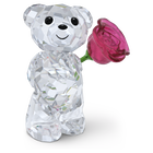 swarovski kris bear a rose with love