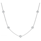 swarovski octagon necklace  lab grown diamonds 0 7 ct tw  round shape  sterling silver