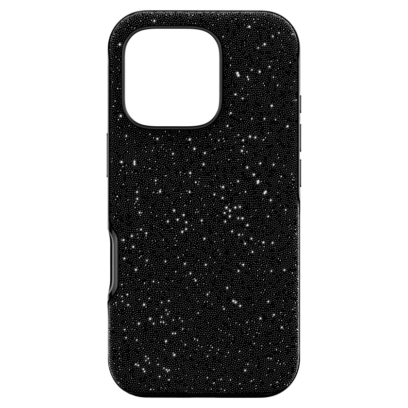swarovski high smartphone case  iphone  16 pro  black