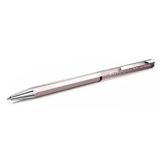 swarovski crystalline ballpoint pen  pink lacquered  chrome plated