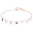 Swarovski Symbolic Necklace, Multi-colored, Rose-gold tone plated