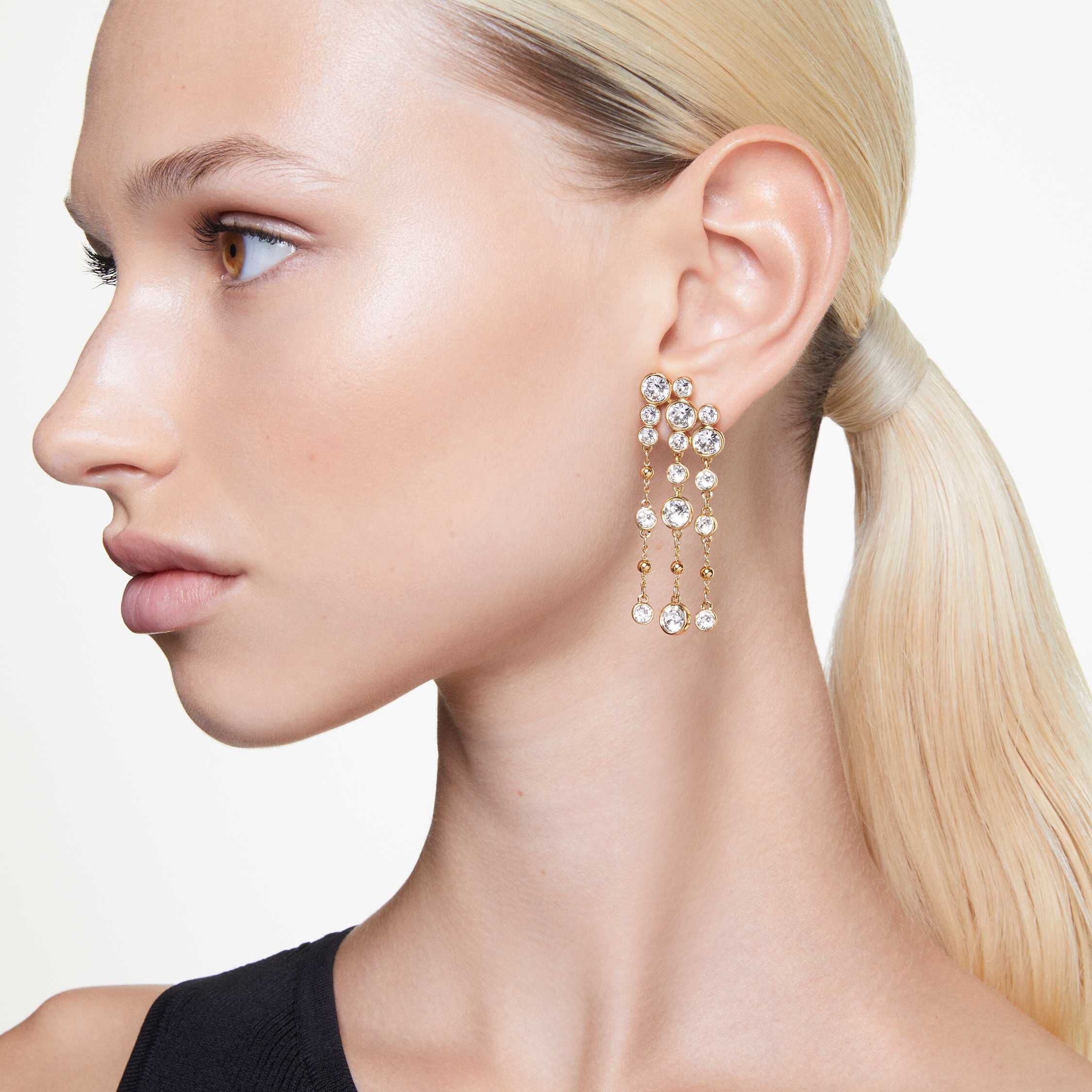 White shop chandelier earrings