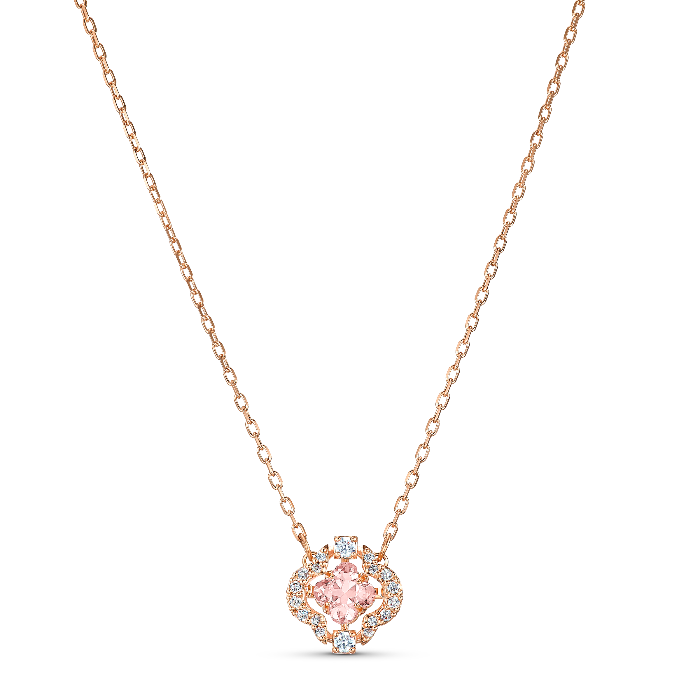 Buy Swarovski Swarovski Sparkling Dance Necklace, Pink, Rose-gold tone ...