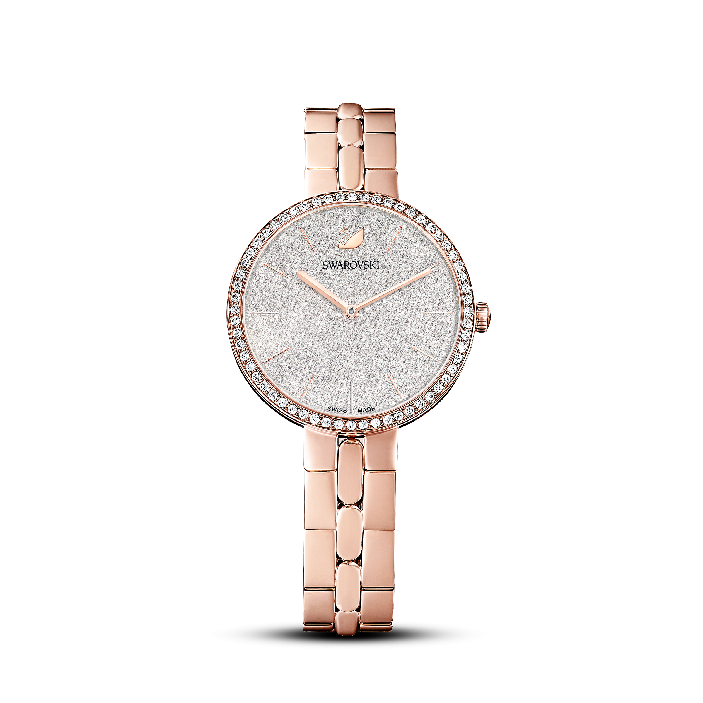 Buy Swarovski Cosmopolitan Silver Face Watch, Metal bracelet, Rose gold ...