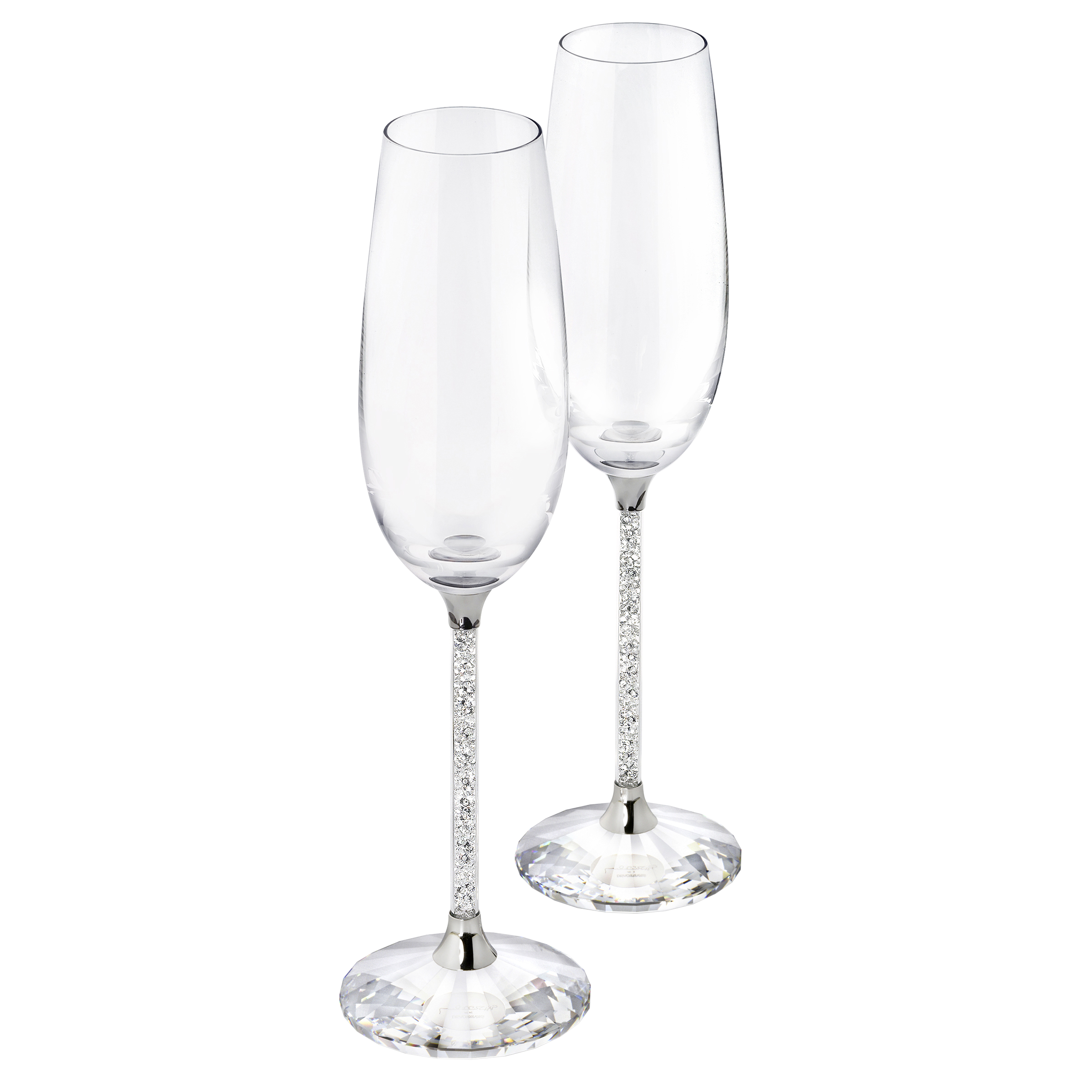 Buy Swarovski Crystalline Toasting Flutes (Set Of 2), Clear Crystal in