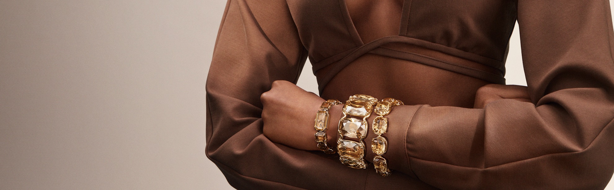 swarovski gold watches