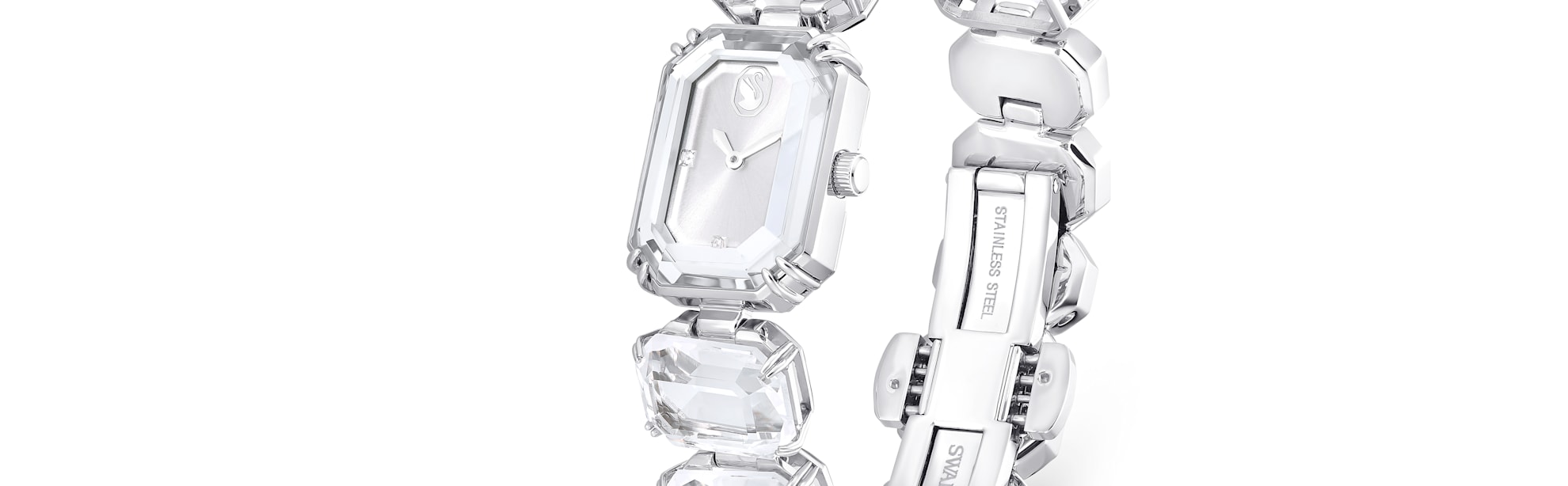 swarovski white watches